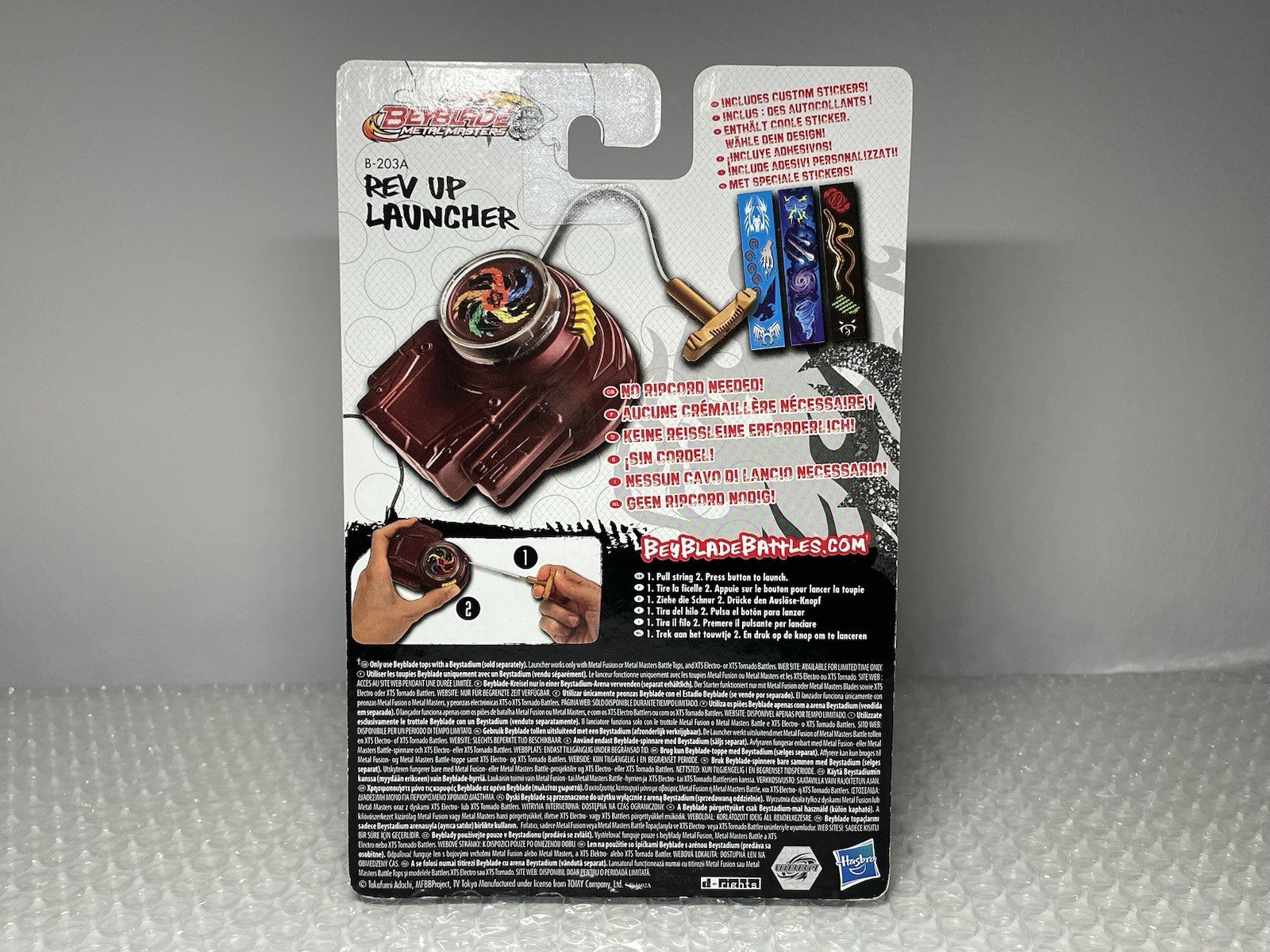 Rev Up Launcher Gold Brown Beyblade Metal Masters