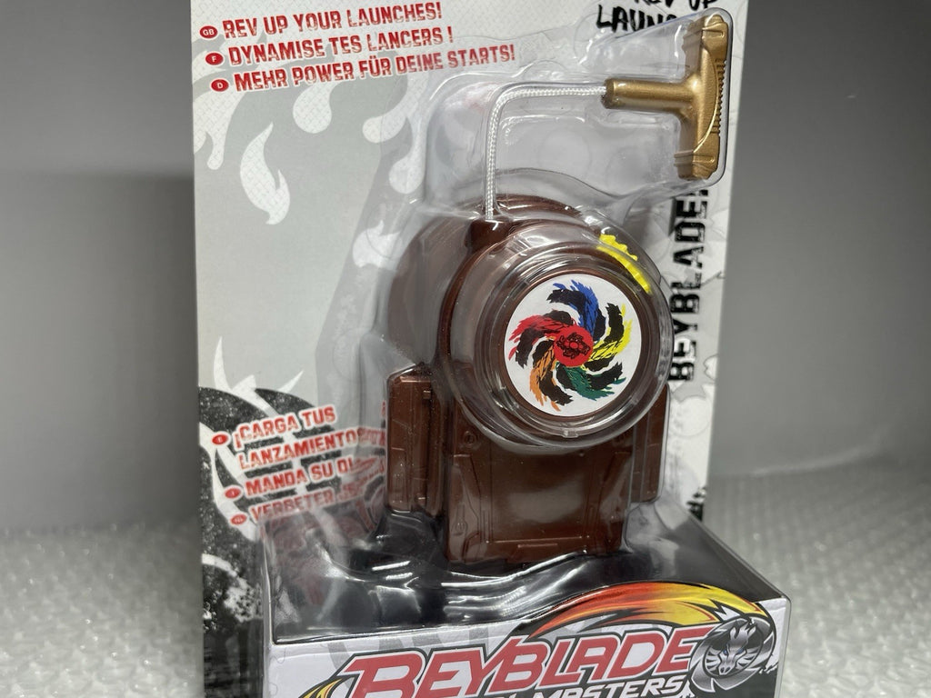 Rev Up Launcher Gold Brown Beyblade Metal Masters